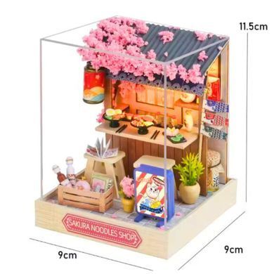 Конструктор Румбокс Кукольный домик Diy House CuteRoom QT-041 Sakura Noodles Shop Магазин лапши Сакура