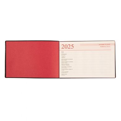 Щотижневик А6 (10*15см) Leo Planner 2025 м'який Etnico 25257*, Черный