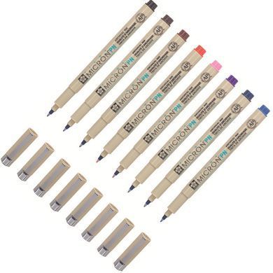 Ручка капиллярная PIGMA Micron PN (линия 0.4-0.5мм) Sakura XSDKPN*** - Красный