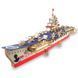 Деревянная сборная 3D модель WoodCraft Корабль-1 авианосец (21*34*3см) XA-G035H