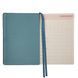 Щоденник недатований А5 Leo Planner Vibe твердий VI2526**, Блакитний
