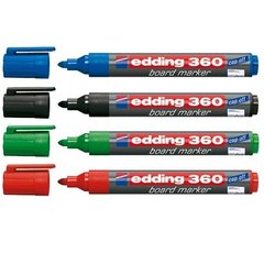 Набір маркерів сухостираємих 4шт. Edding 360/4/BL