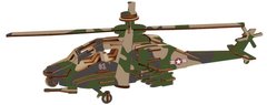 Деревянная сборная 3D модель WoodCraft Вертолет-3 штурмовик (39,5*26,5*12,5см) XA-G009H