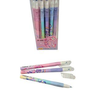 Гелева ручка Пиши-стирай Erasable Pony Polly пише синім GP-8203 ігольчатий накінечник