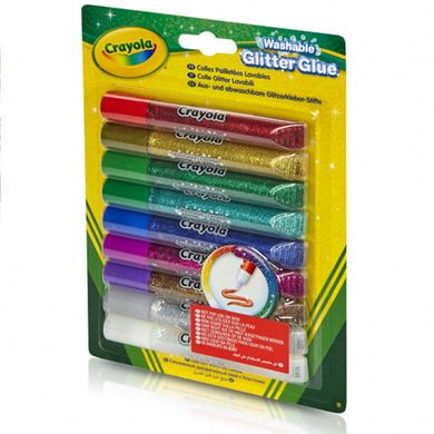 Клей з блискітками Crayola 9 кольорів 69-3527