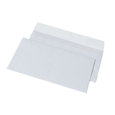 Конверты бумажные DL (220*110) Белые Набор 25шт, самоклейка отрывная лента SNE65RH-25