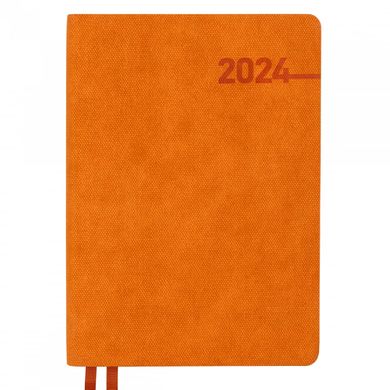 Щоденник А5 Leo Planner 2024 Integro м'який 2524**, Оранжевый