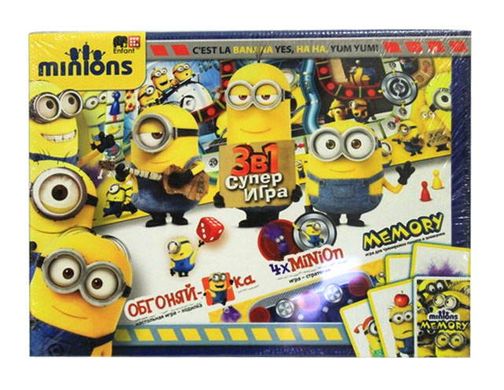 Гра настільна DankoToys DT 3в1 Minion велика