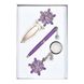 Ручки набір Langres Star 1шт + брелок та закладка фіолетовий LS.132000-07