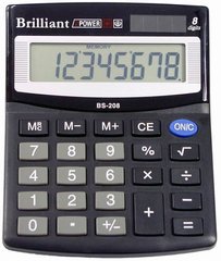 Калькулятор Brilliant BS-208 Черный