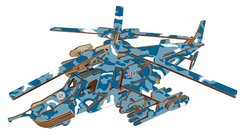 Деревянная сборная 3D модель WoodCraft Вертолет-4 штурмовик (31,5*25,2*10,8см) XA-G010H