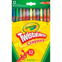Мелки цветные для рисования Crayola восковые 12цв. выкручивающиеся 52-8530