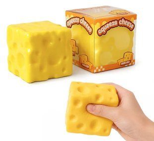 Сквіш антістрес Сир з ароматом Cheese куб 6см 14072