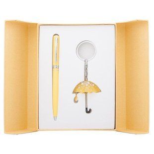 Ручки набір LANGRES 'Umbrella' 1шт.+брелок жовтий LS.122022-08