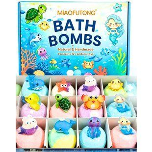 Игрушка сюрприз Bath Bomb Бомбочка для ванны с игрушкой 6см Морские жители 2168/0271
