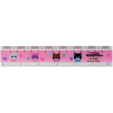 Лінійка 15см пластик Class Lovely Kitties 9033C