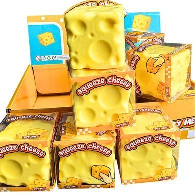 Сквіш антістрес Сир з ароматом Cheese куб 6см 14072