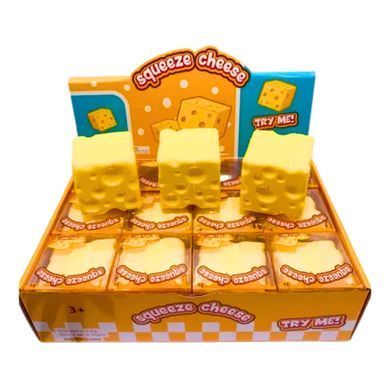 Сквіш антістрес Сир з ароматом Cheese куб 6см 14072