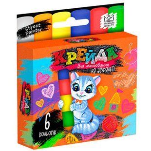 Крейда кол. 6шт. DankoToys MEL-02-01