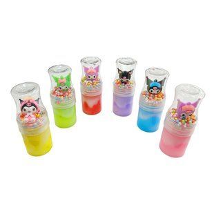 Игрушка антистресс Слайм (Лизун) Crystal Mud в баночке 14,5/9*5,5см с игрушкой Куроми Kuromi 920