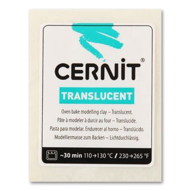 Глина полимерная Cernit Translucent 56гр CR-0920056***, фосфор прозрачный