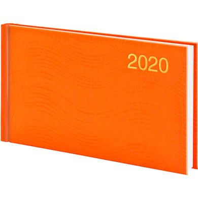 Щотижневик 9*15,5см BRUNNEN 2020 кишеньковий Wave 73-755 76 **, Оранжевый