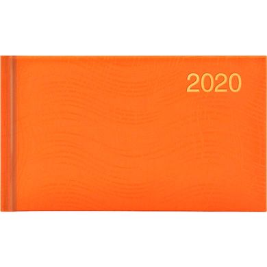 Щотижневик 9*15,5см BRUNNEN 2020 кишеньковий Wave 73-755 76 **, Оранжевый