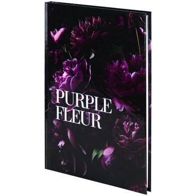 Блокнот А5 Axent 96л. твердая картонная обложка Purple fleur 8459-2-А