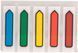Закладки-індекси липкі пласт Buromax Jobmax Neon 45x12мм, 5х20арк BM.2301-98