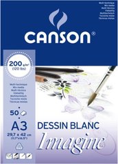 Папір-склейка для графіки Canson Imagine А3 29,7*42см 200г/м 50арк CON-200006007R