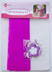 Набор для упаковки подарка Santi 40*55см Бело-розовый 952065