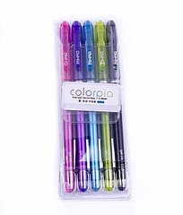 Ручки набір 5кол. AIHAO Colorpia gel 0,38мм 8904-5
