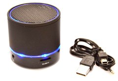 Колонка портативная MUSIC Mini Bluetooth Speaker 60*60*50мм мощн 3Вт, блютус+MicroSD+аккумулятор S09