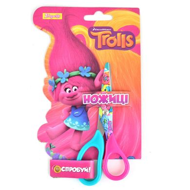 Ножницы 1 Вересня 480350 13см Trolls с принтом на лезвии