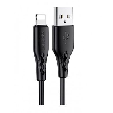 Кабель USB-А - Lightning 2.4A 1m Borofone BX48, Черный