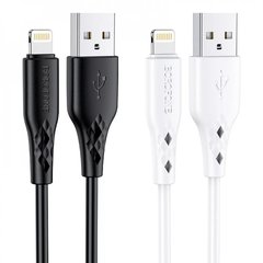 Кабель USB-А - Lightning 2.4A 1m Borofone BX48 - білий