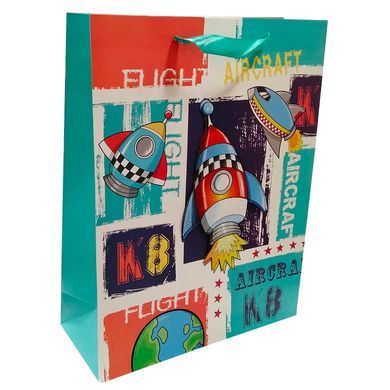 Пакет подарунковий паперовий Flowers 30*40*12см №188L/188-3L