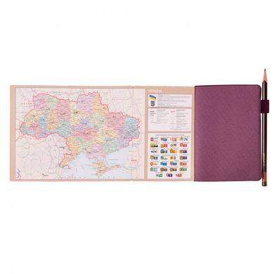 Ежедневник 2025 А6 Leo Planner Binario 25255*, винный