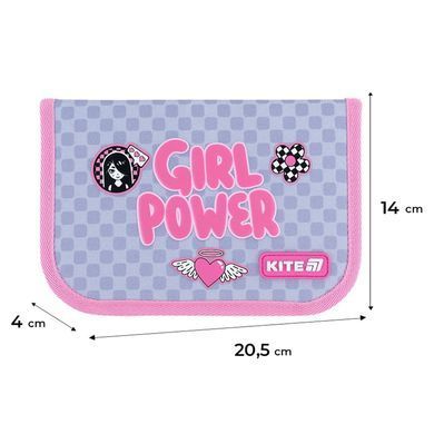 Пенал 1 отделение с 1 отворотом Kite мод 621 Girl's Power K26-621-5