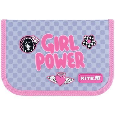 Пенал 1 отделение с 1 отворотом Kite мод 621 Girl's Power K26-621-5