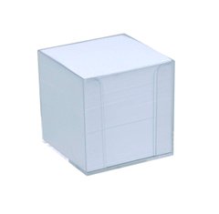 Бумага кубарик для записей, белая 1000л. в пластиковом футляре АРНИКА 8301*