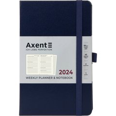 Щотижневик 2024 Axent 12,5*19,5 Partner Strong 8505-24 - синій