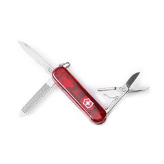 Victorinox Signature Lite 58 мм 7 предметов красный прозр. + ножн. + Led + ручка Vx06226.T
