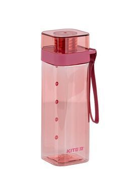 Пляшка для води Kite 550мл Квадратна K24-1209-*, Блакитний