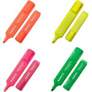 Маркер текстовий Axent Highlighter Fluorescent 1-5мм 2537-A, Рожевий