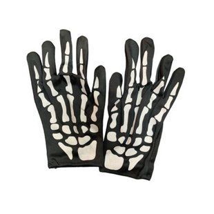 Рукавички скелет Хеловін (Halloween) короткі 21-769