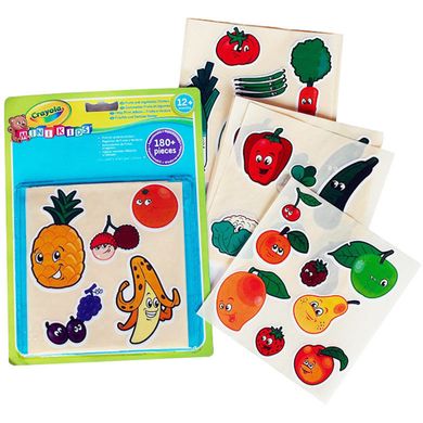 Наклейки для творчества Crayola Овощи и фрукты 81-2010