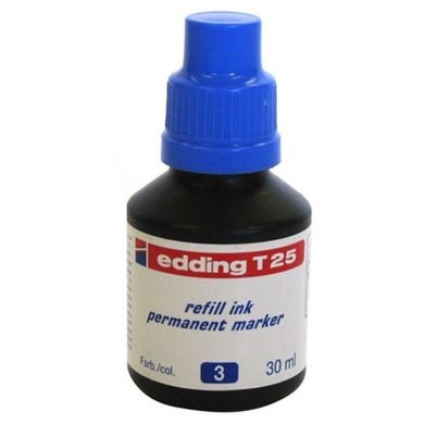 Чернила перманентные для заправки маркеров Edding Permanent 30мл e-T25*, Синий