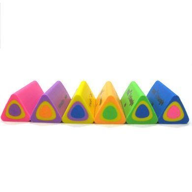 Ластик-резинка PAK triangle ассорти 490