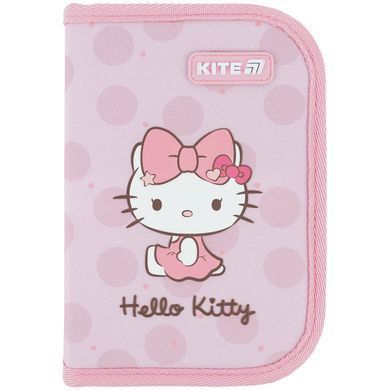 Пенал 1 отделение с 1 отворотом Kite мод 621 Hello Kitty HK26-621-1